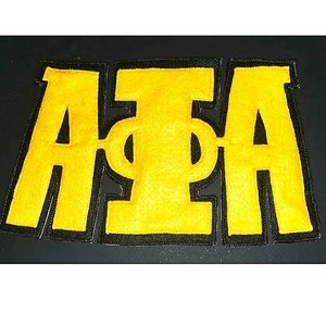 NEW Alpha Phi Alpha Logo/Patch/Emblem. 12"x8" Sew-on Iron-On. Wool & Embroidery